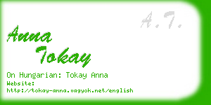 anna tokay business card